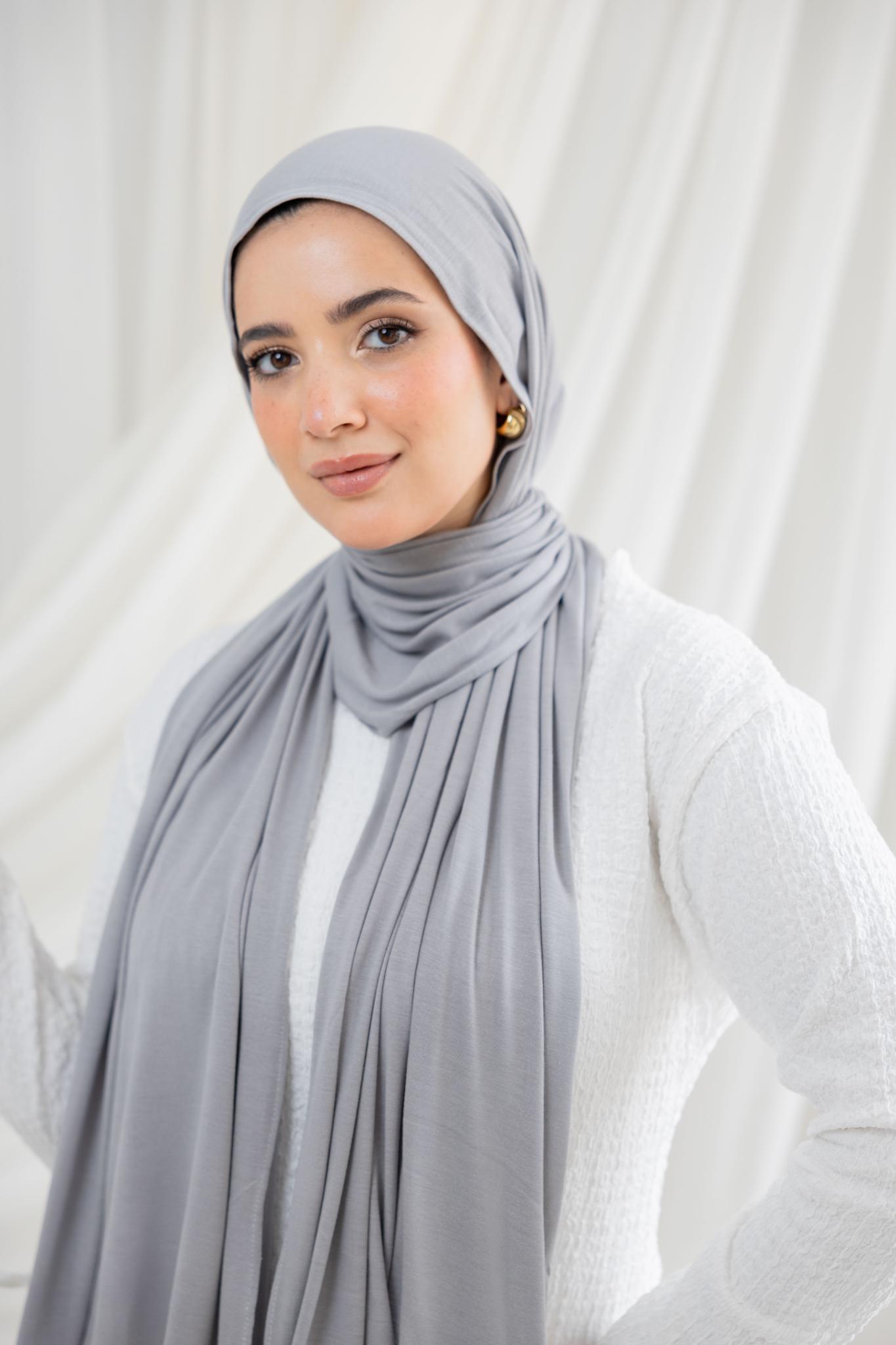 Light Grey Lycra Scarf