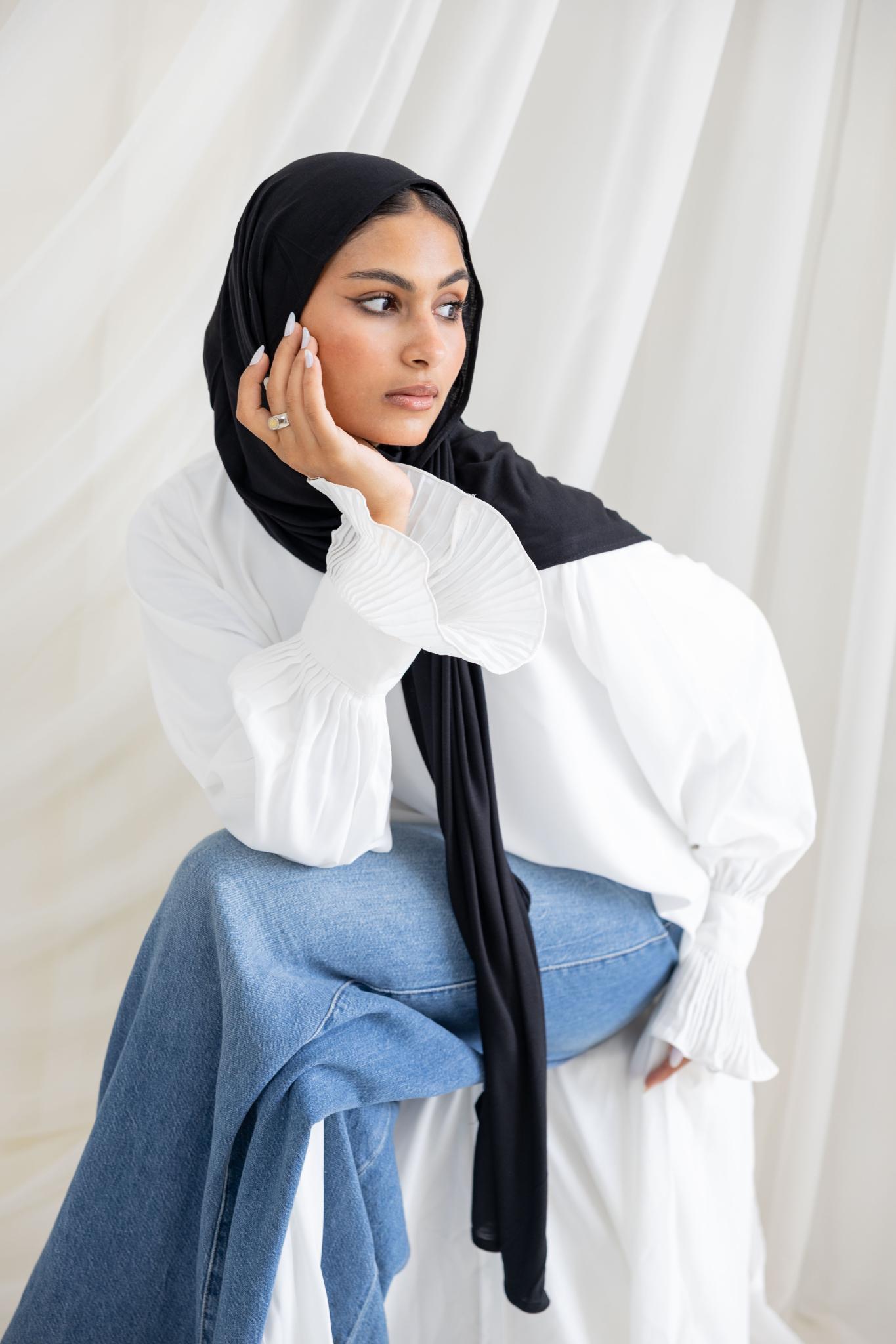 Black Lycra Scarf