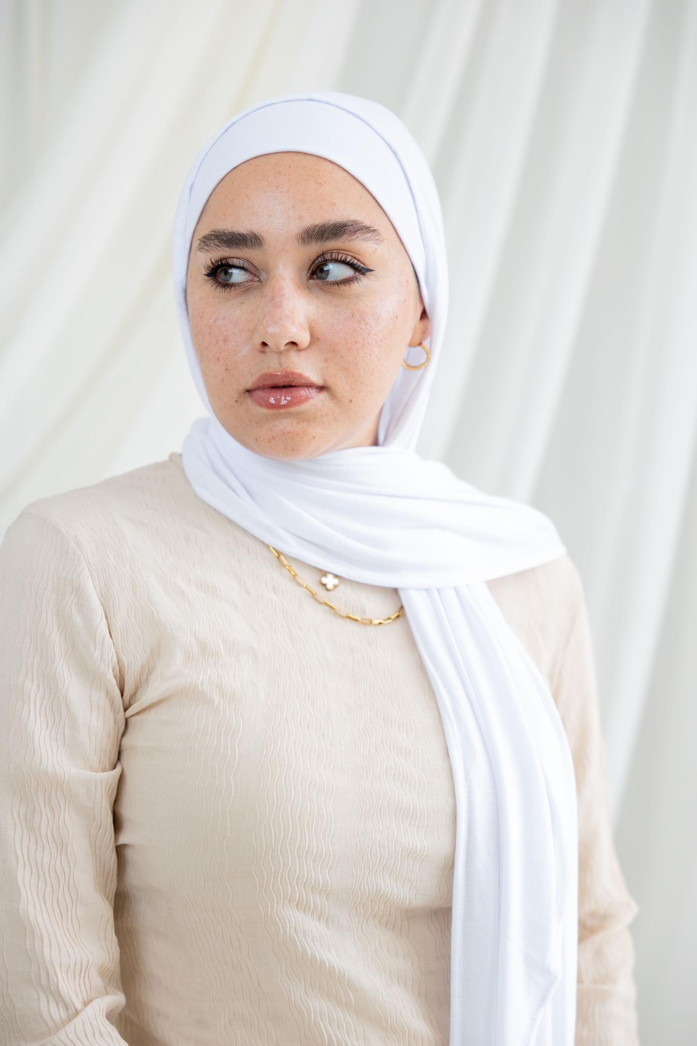 White Lycra Scarf