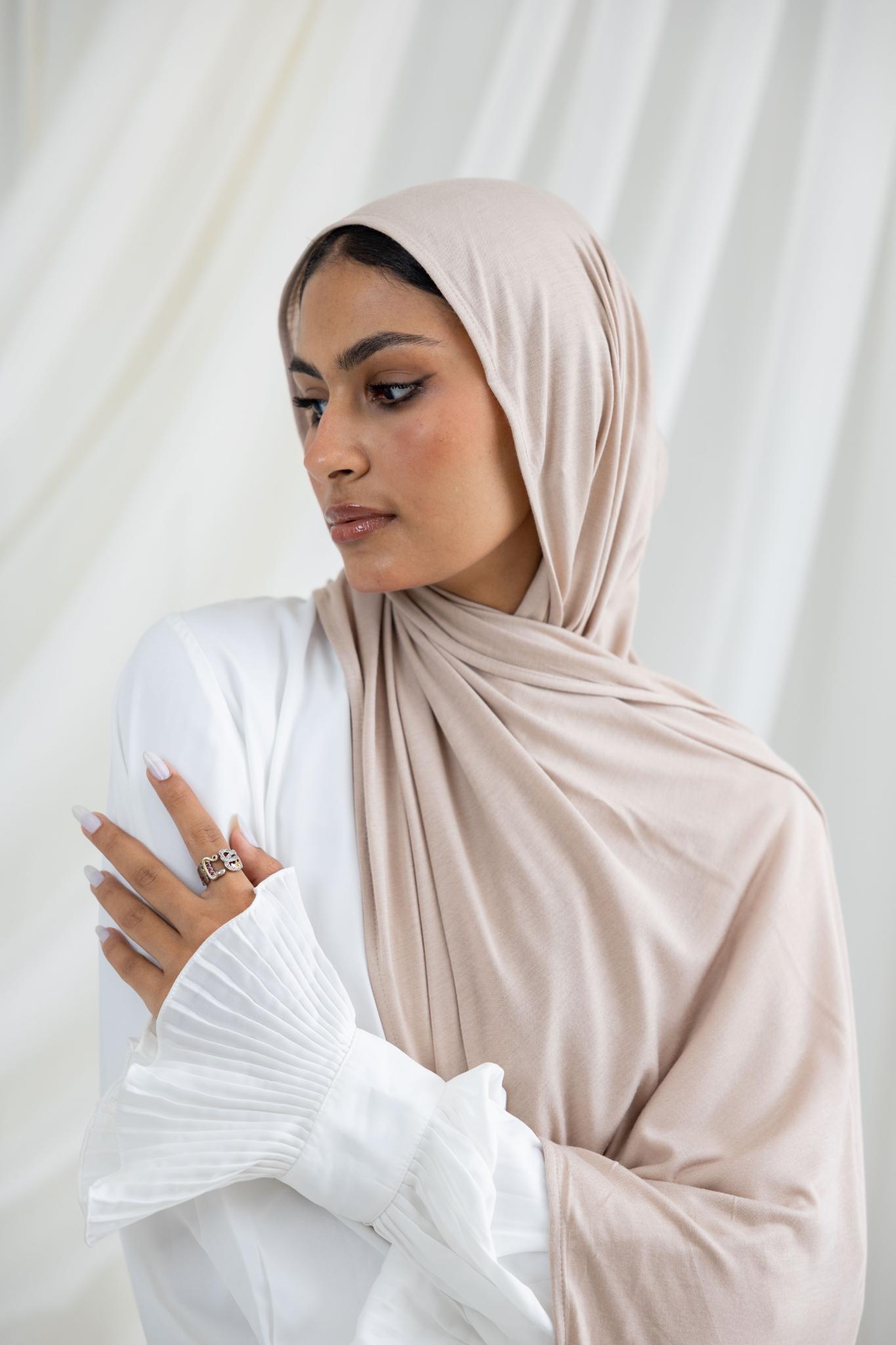 Beige Lycra Scarf