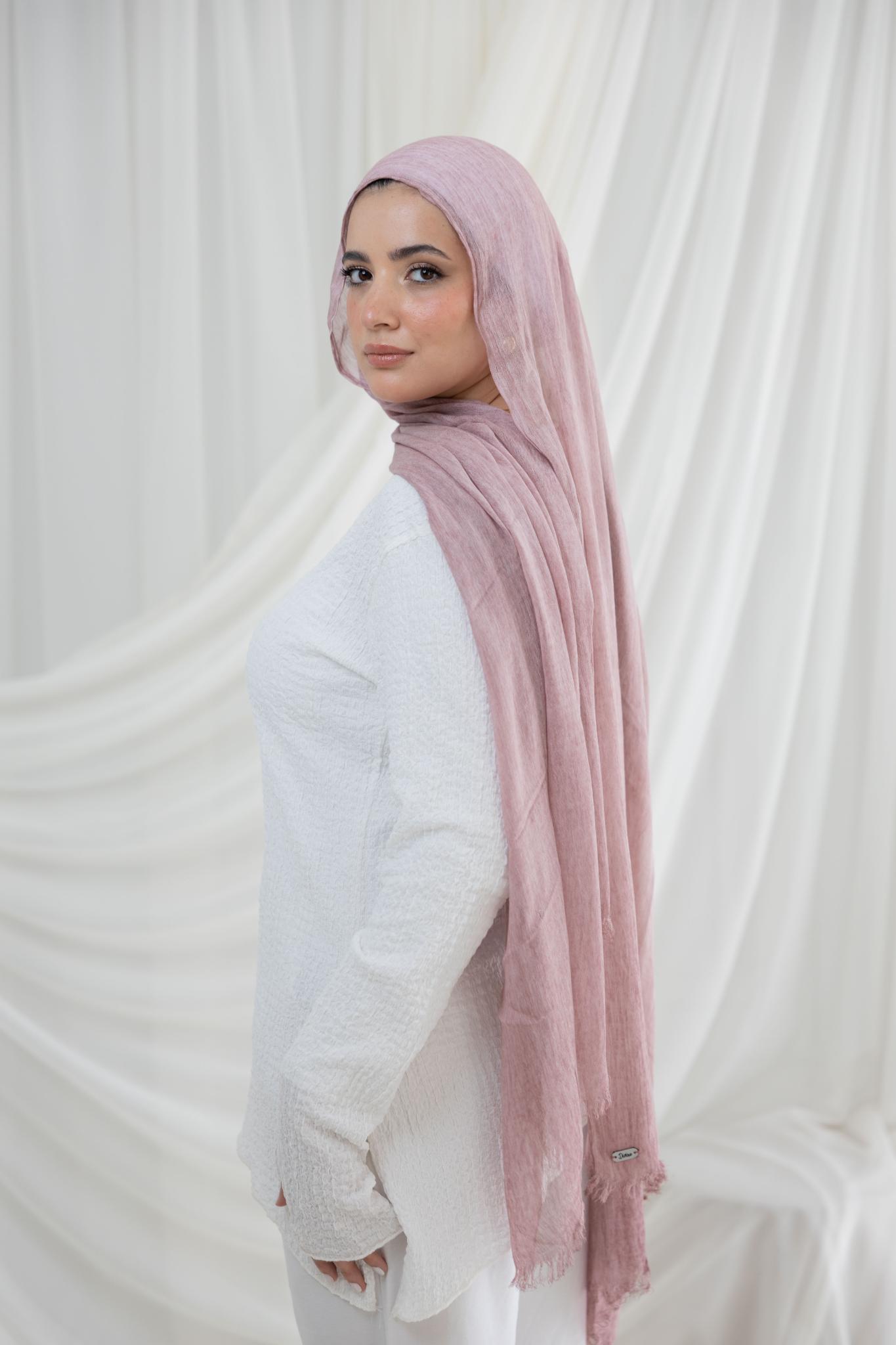 Pink Cashmere Messy Chiffon