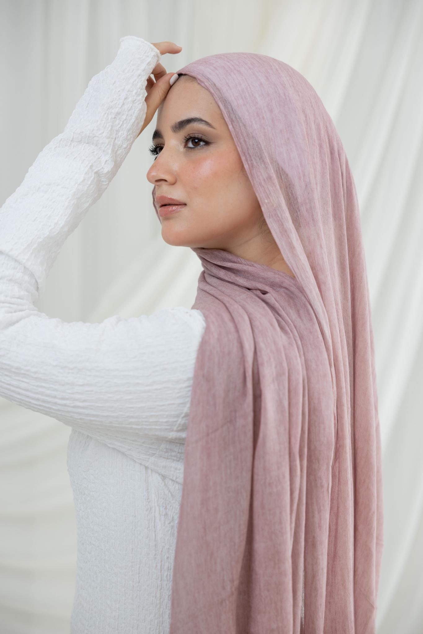 Pink Cashmere Messy Chiffon