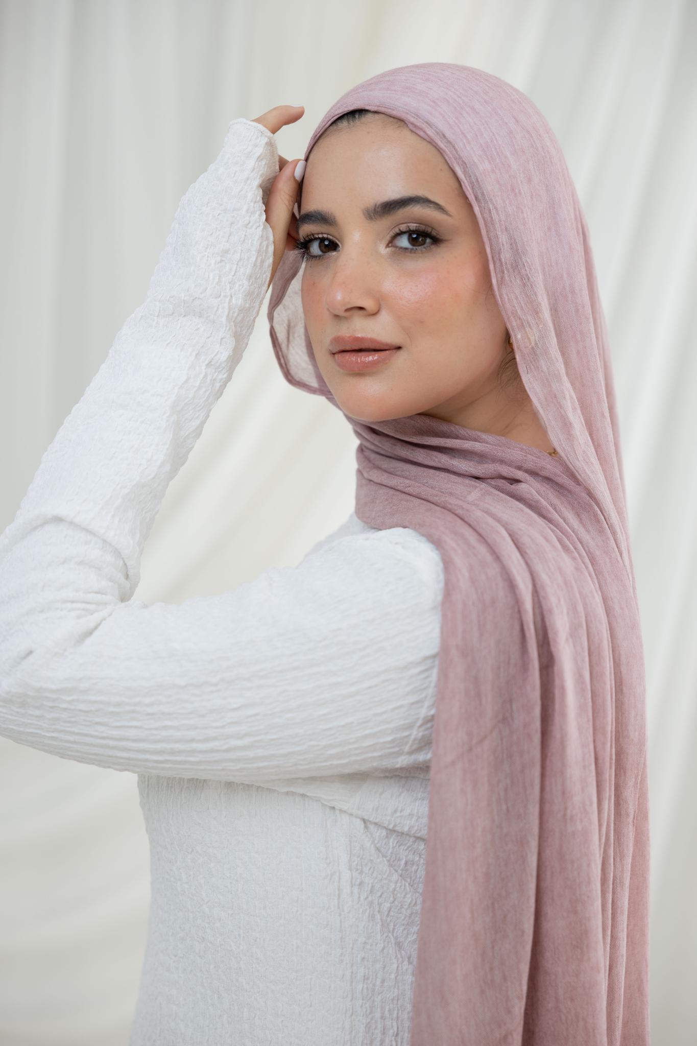 Pink Cashmere Messy Chiffon