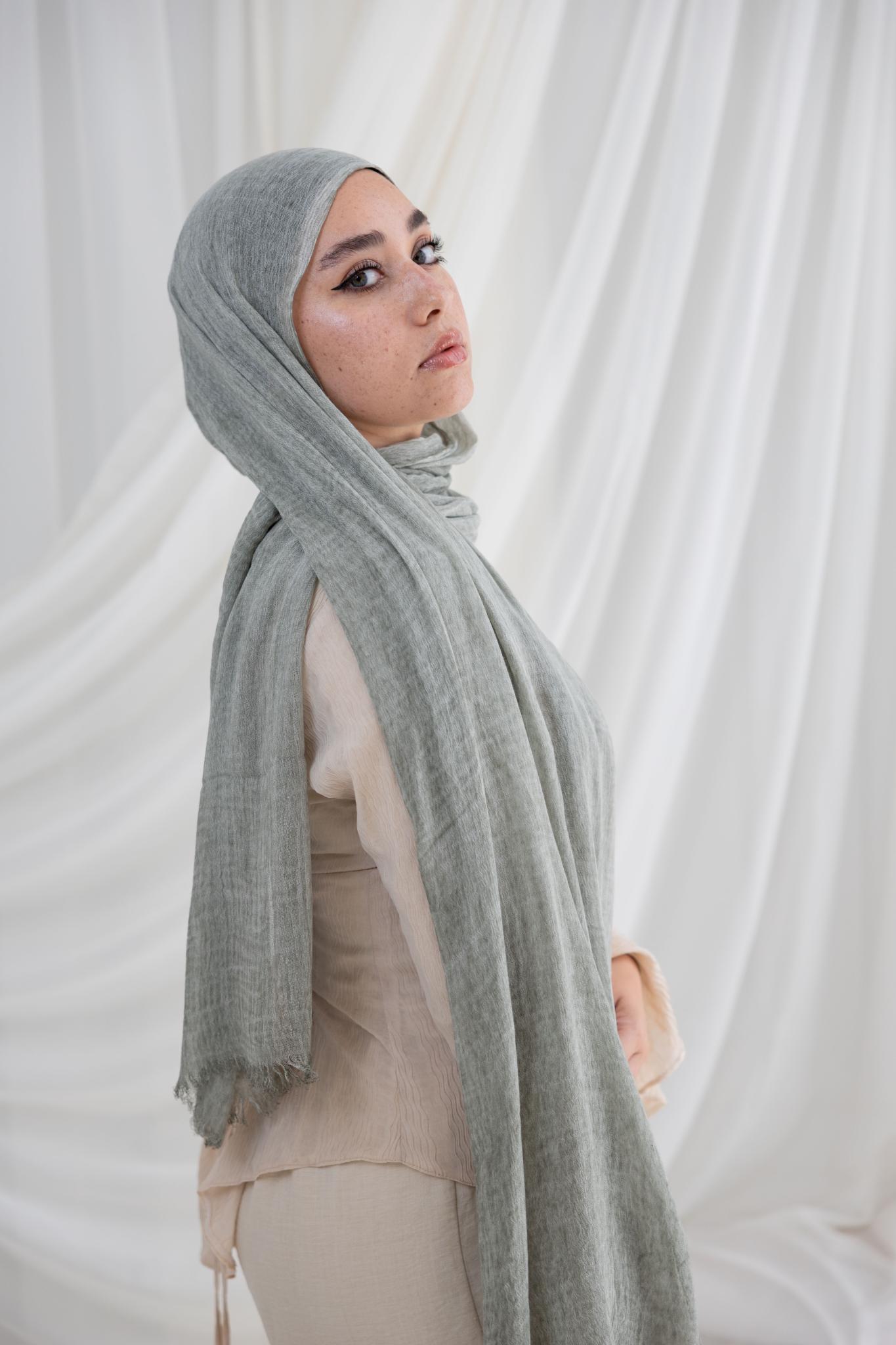 Mint Messy Chiffon