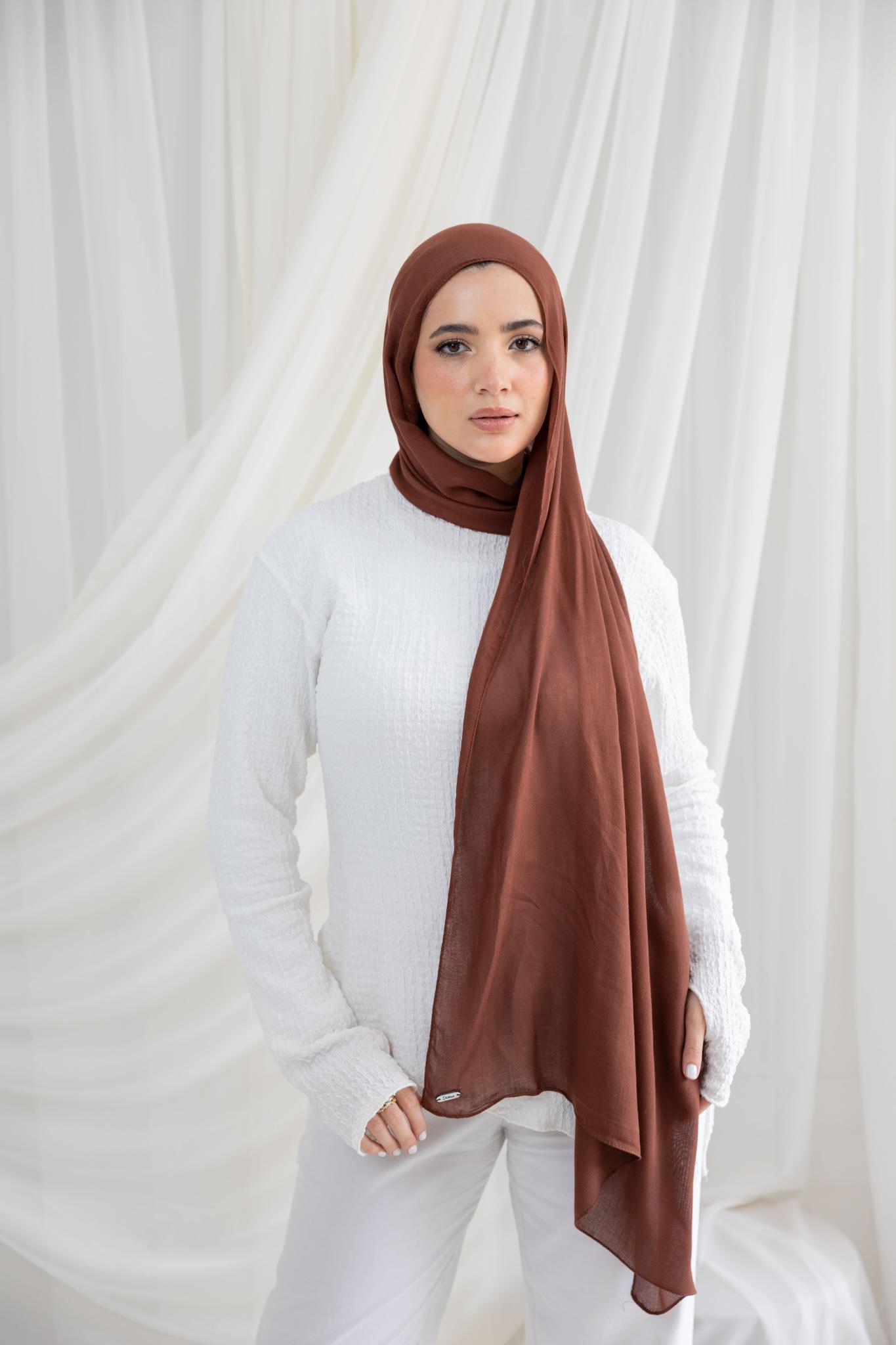 Orange Brown Modal Scarf