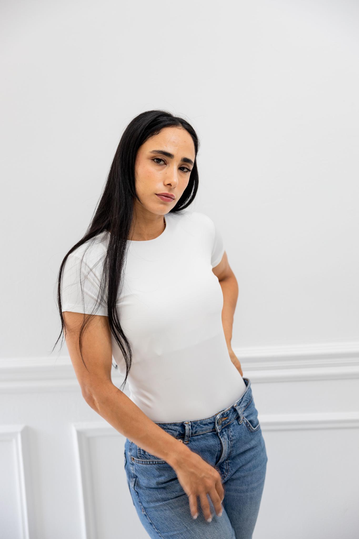 Basic Off White Half Sleeve Shirt