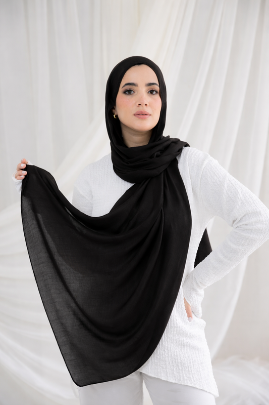 Black Modal Scarf