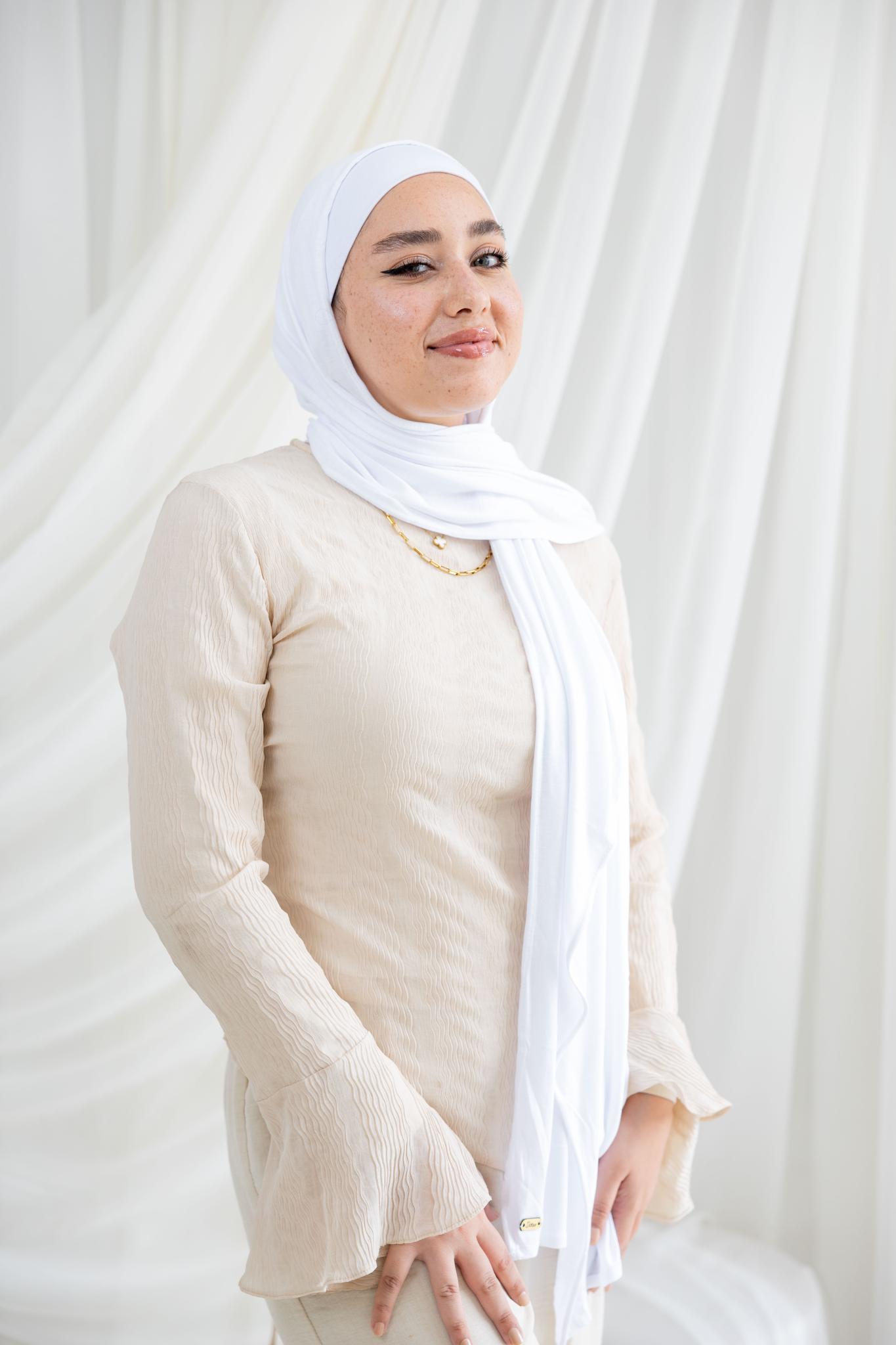 White Lycra Scarf