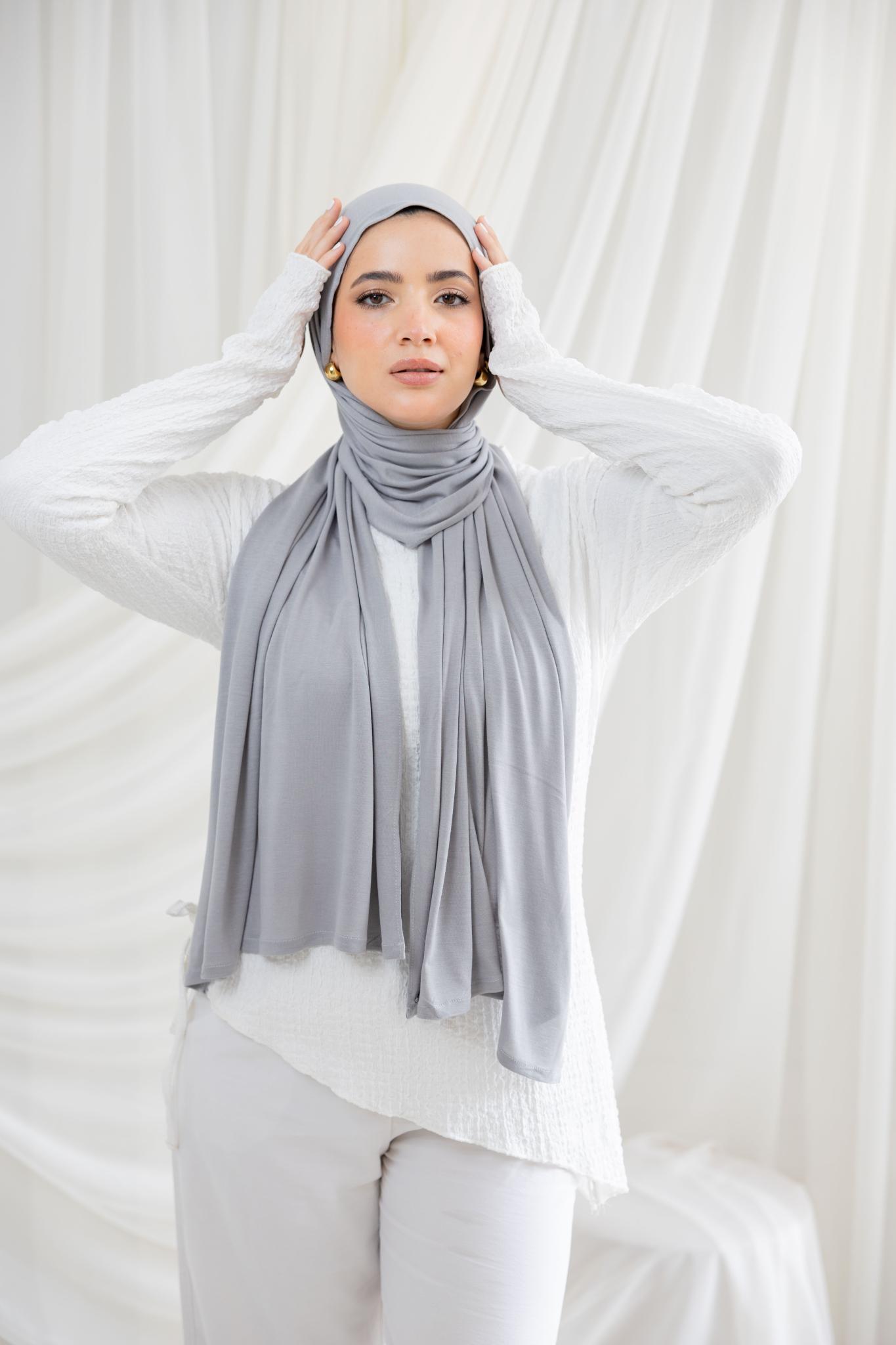 Light Grey Lycra Scarf
