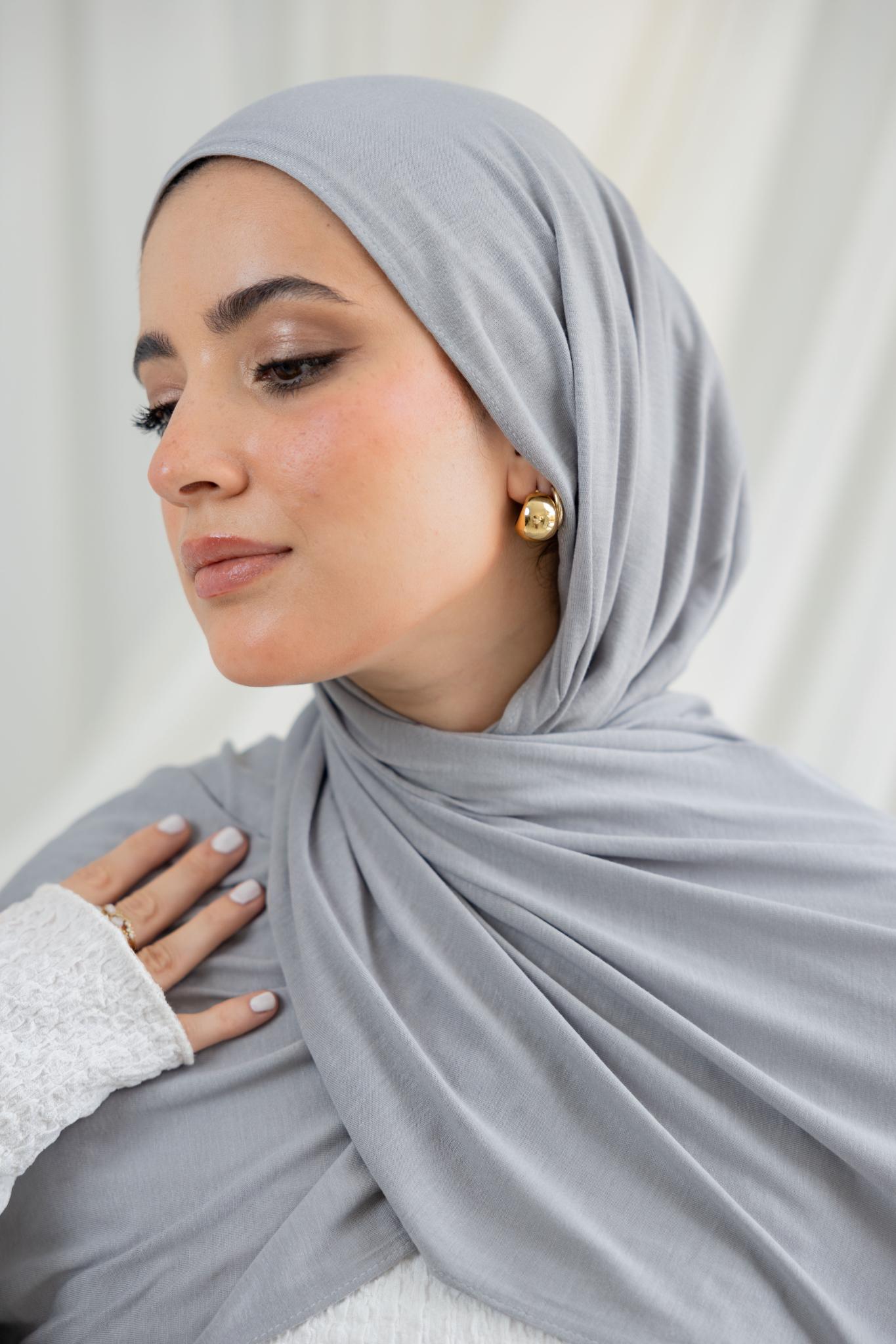Light Grey Lycra Scarf