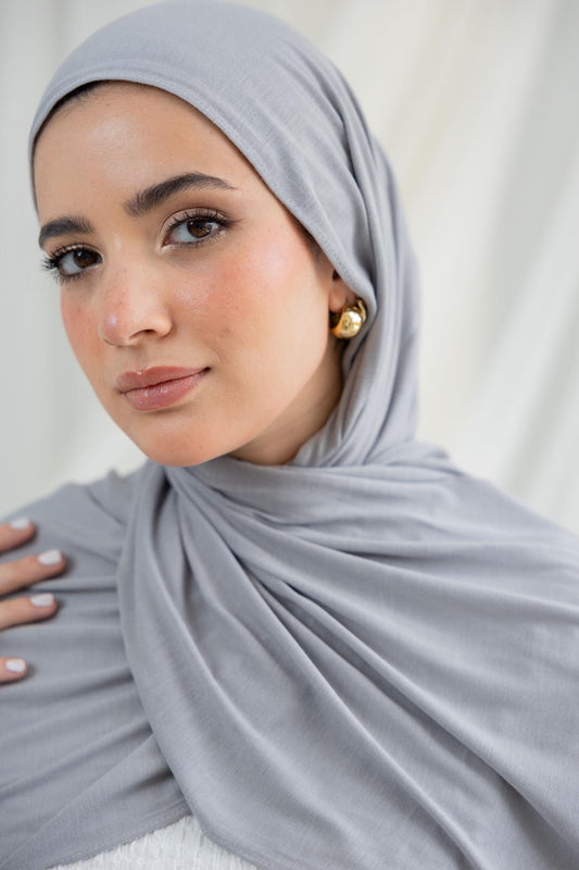 Light Grey Lycra Scarf