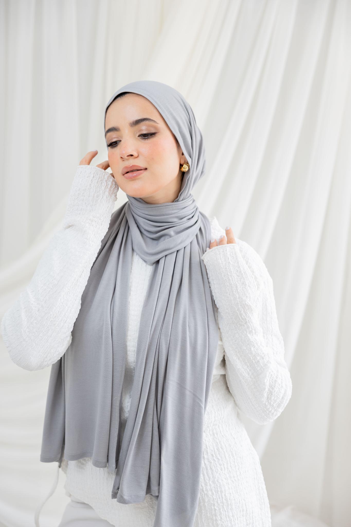 Light Grey Lycra Scarf