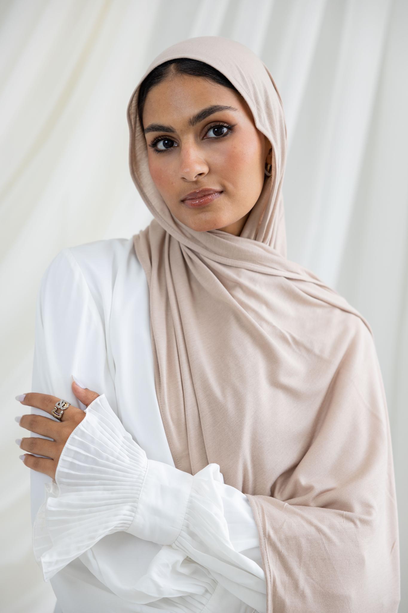 Beige Lycra Scarf