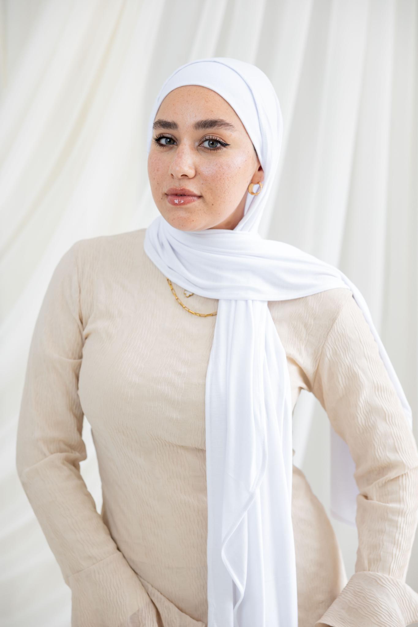 White Lycra Scarf