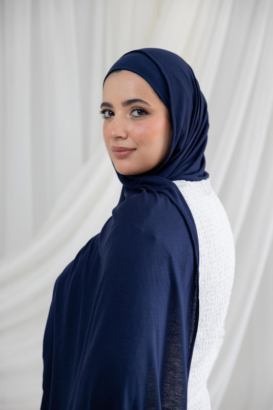 Matching Navy Lycra Scarf and Bandana