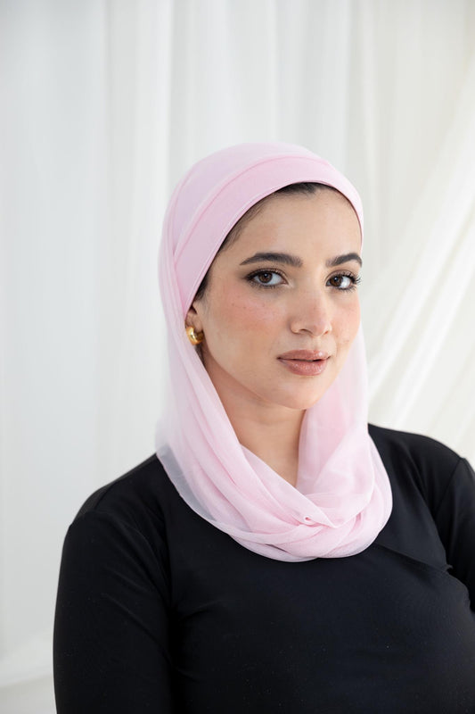 Plain Baby Pink Swim Hijab