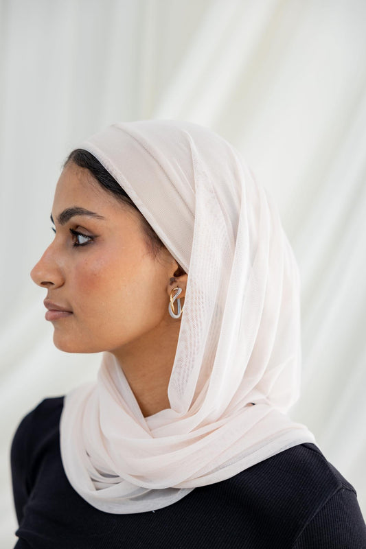 Plain Beige Swim Hijab