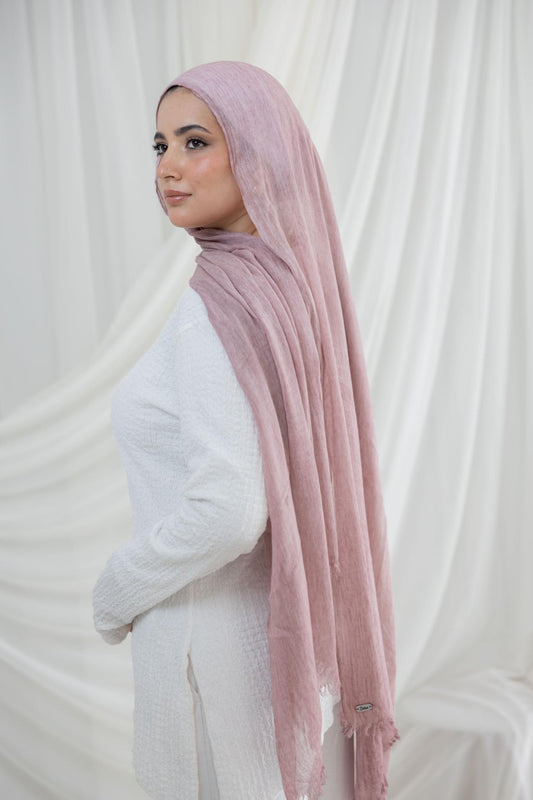 Pink Cashmere Messy Chiffon