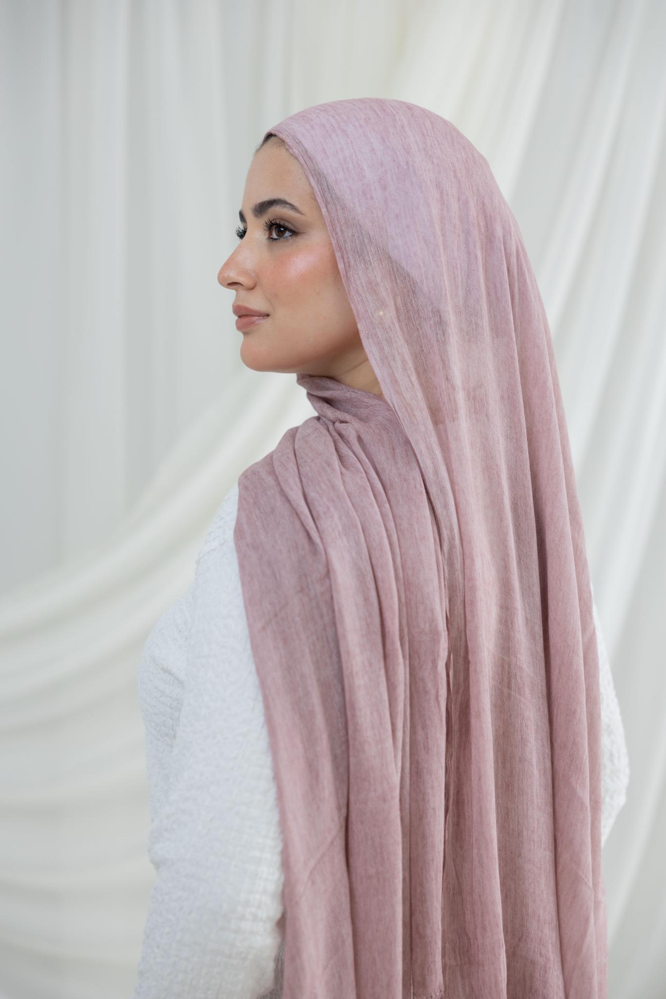 Pink Cashmere Messy Chiffon