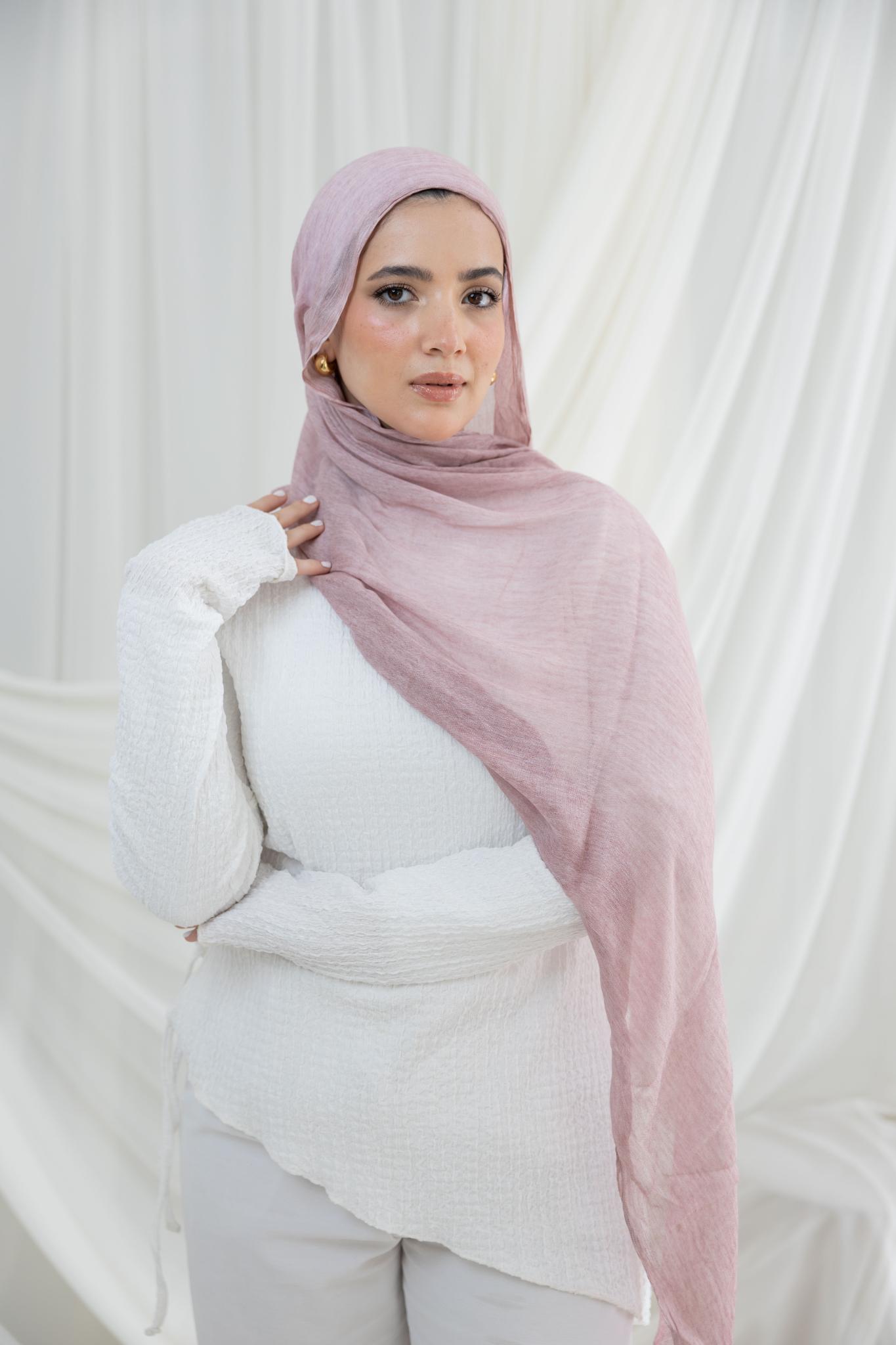 Pink Cashmere Messy Chiffon