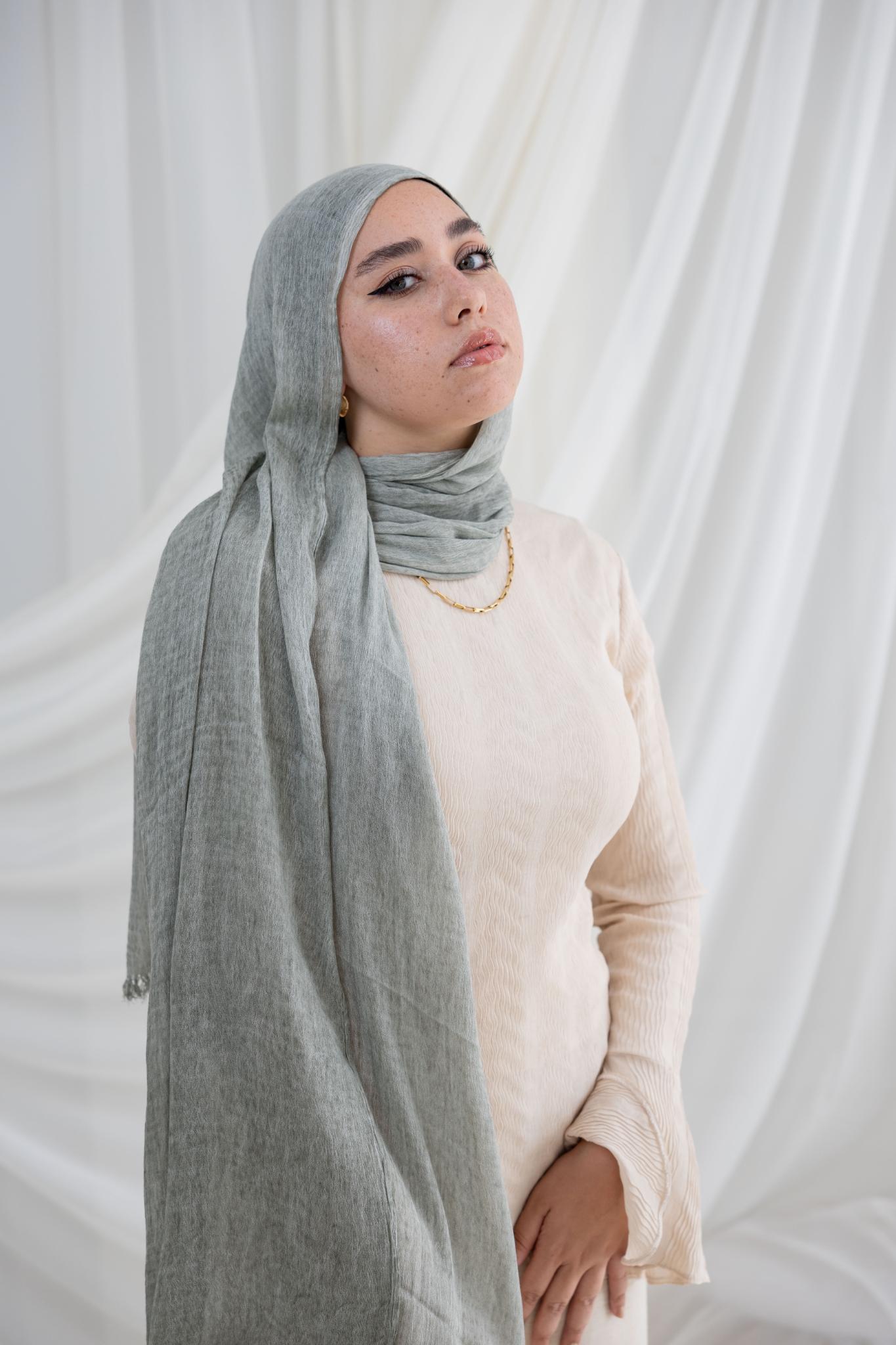 Mint Messy Chiffon