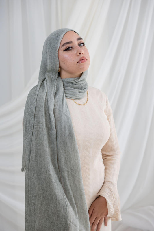 Mint Messy Chiffon