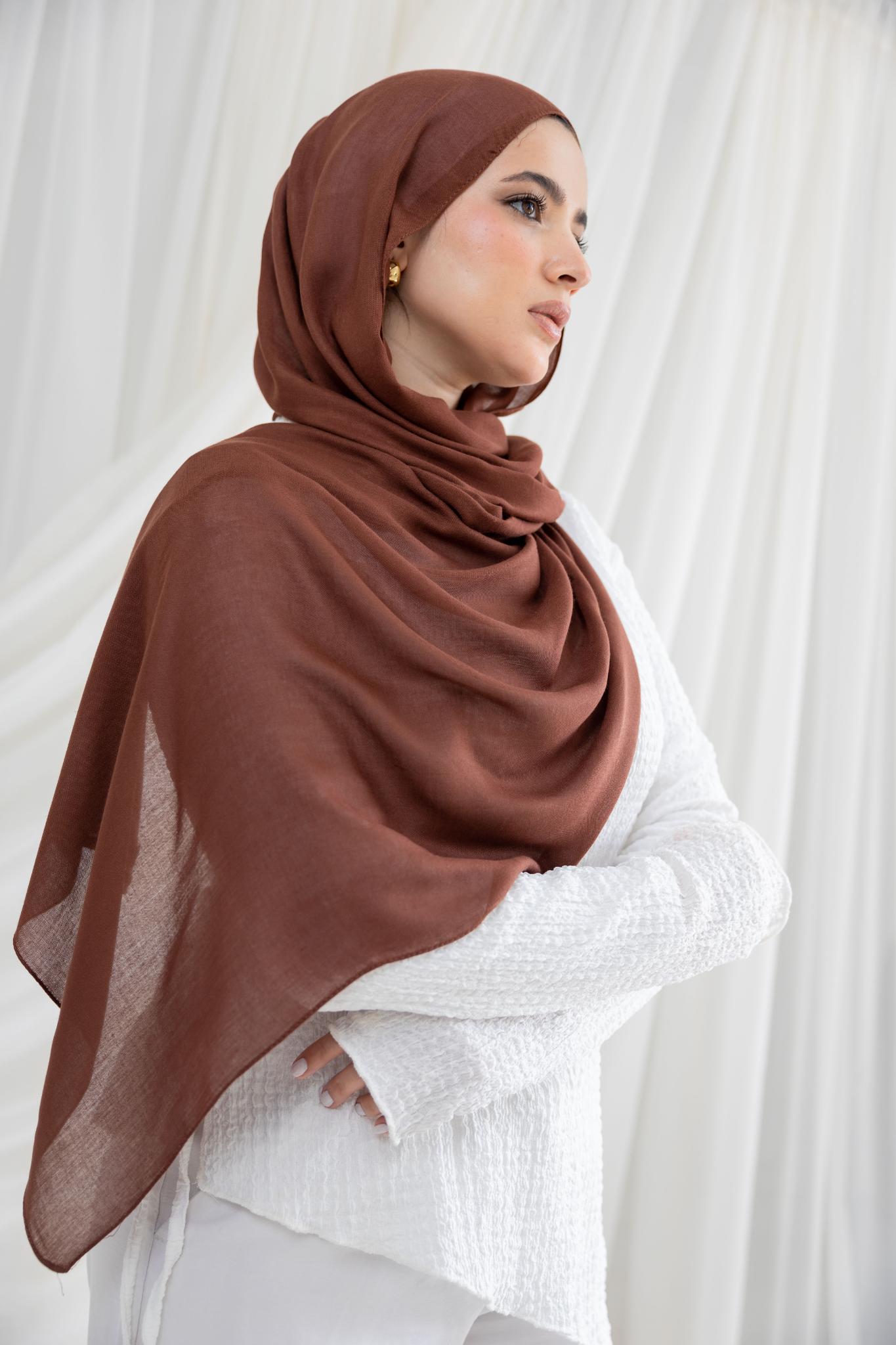 Orange Brown Modal Scarf