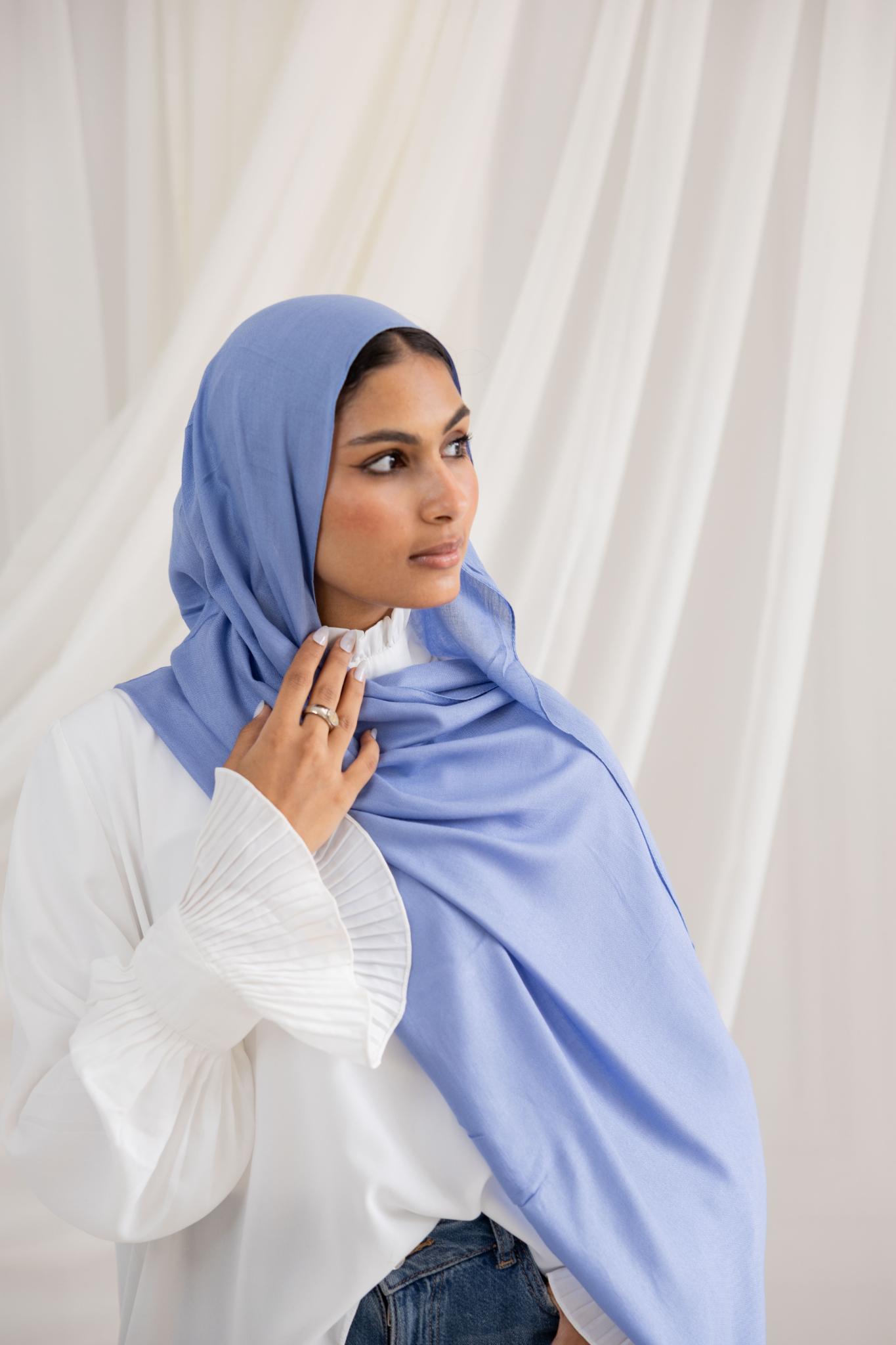 Cornflower Blue Modal Scarf