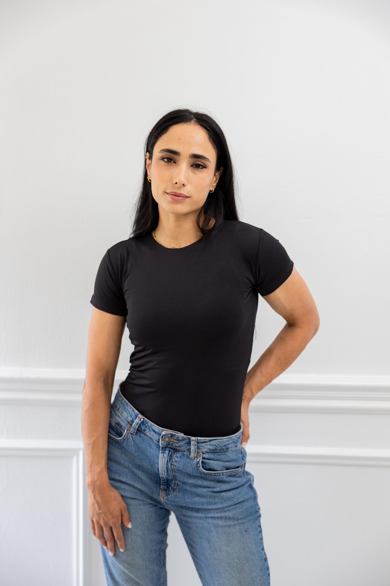Basic Black Half Sleeve Shirt