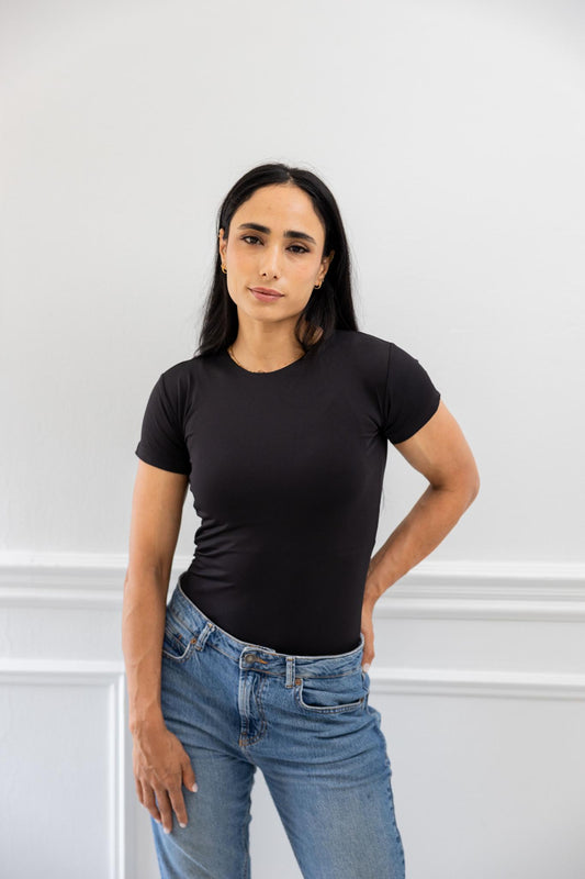 Basic Black Half Sleeve Shirt