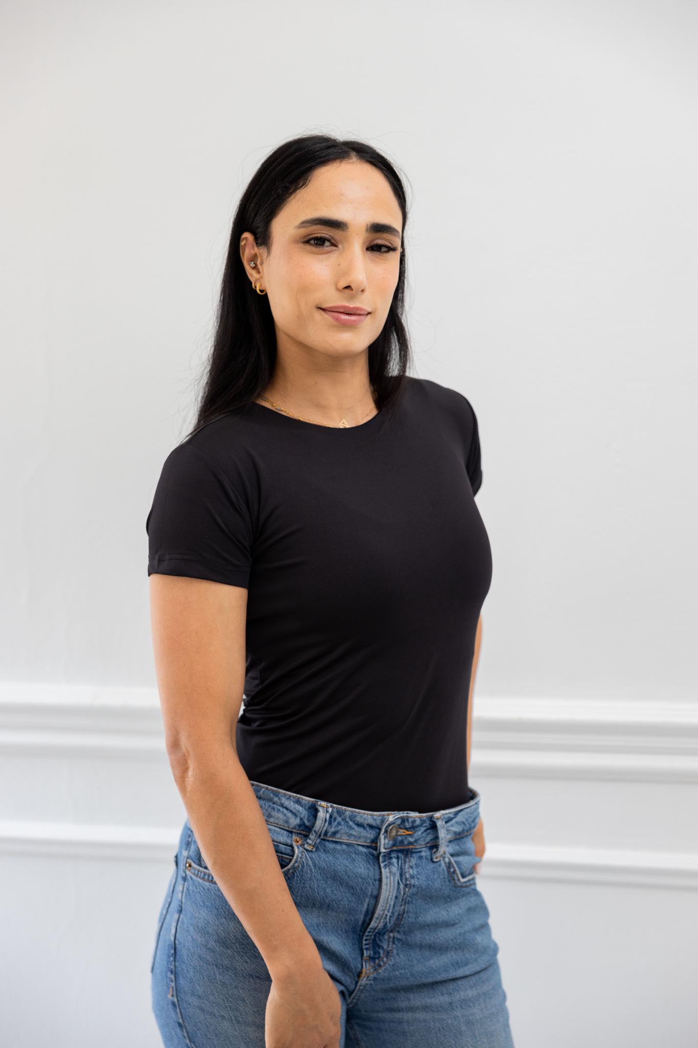 Basic Black Half Sleeve Shirt