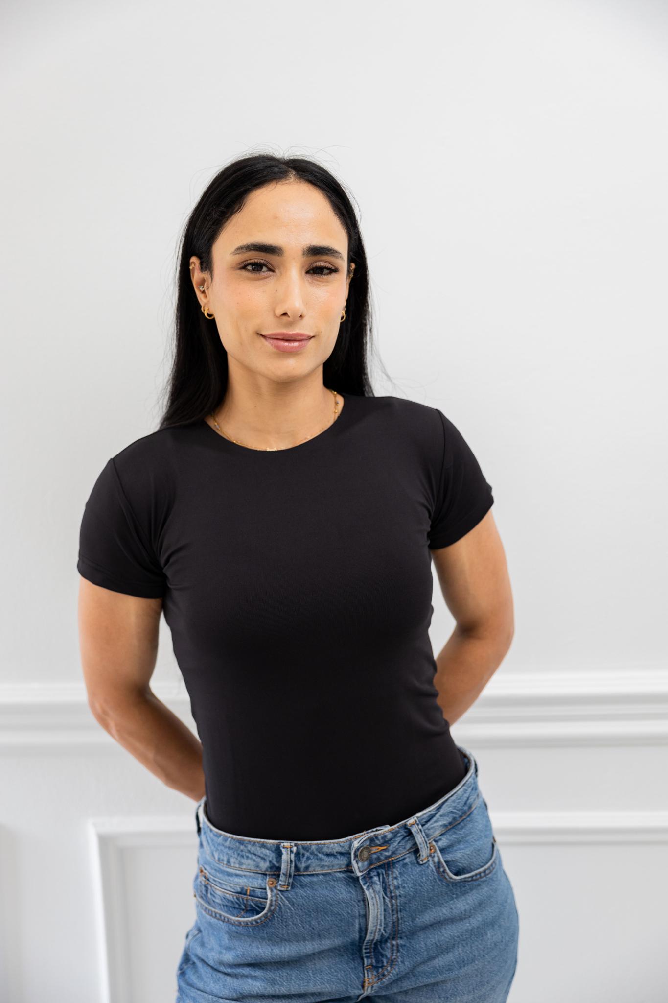 Basic Black Half Sleeve Shirt